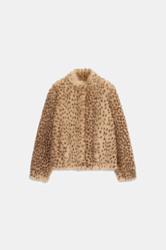 Faux fur jacket