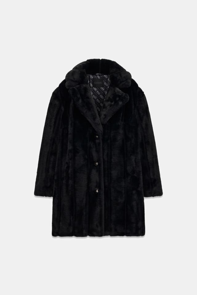 Faux fur coat