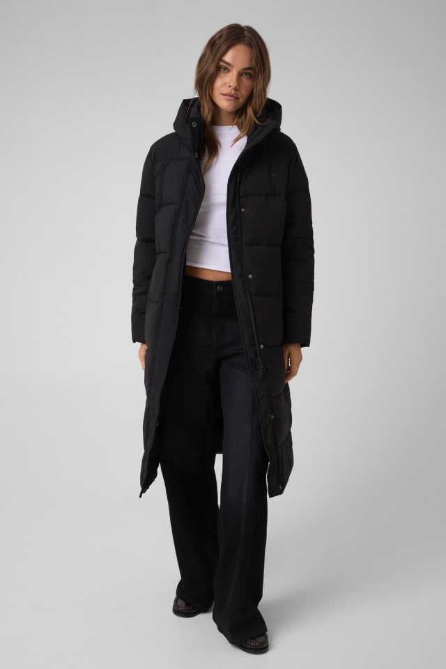 Jaqueta puffer longa
