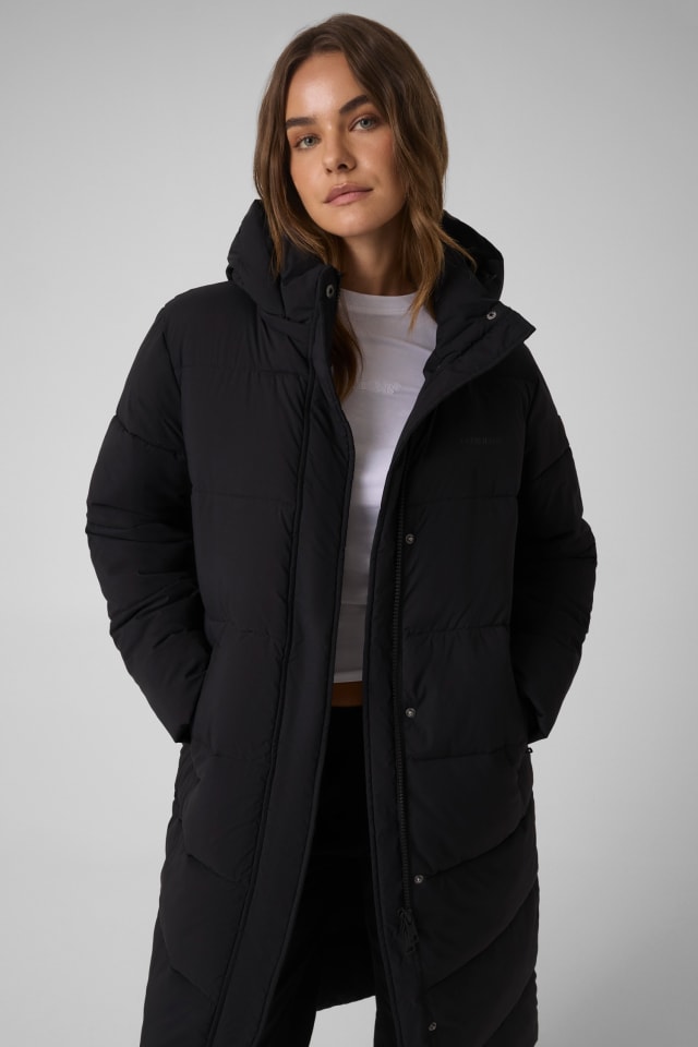 Lange Steppjacke