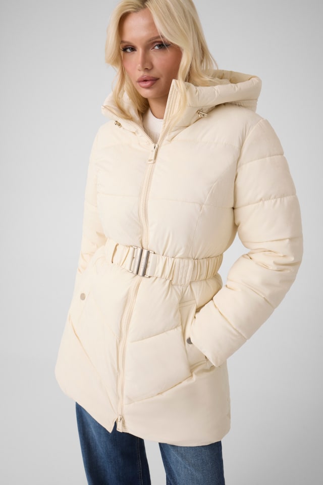 Chaqueta acolchada de longitud media