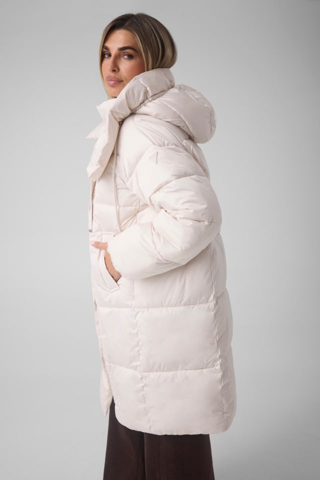 Chaqueta acolchada de longitud media