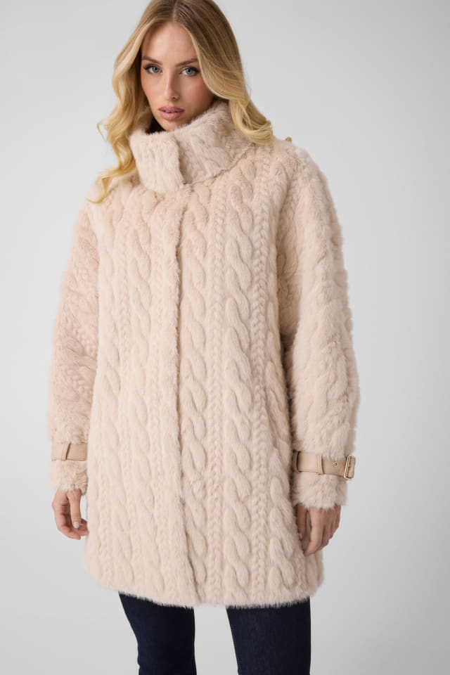 Braided long coat