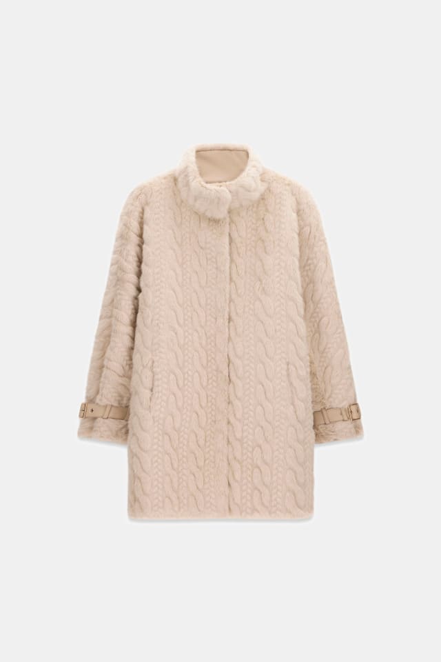 Braided long coat