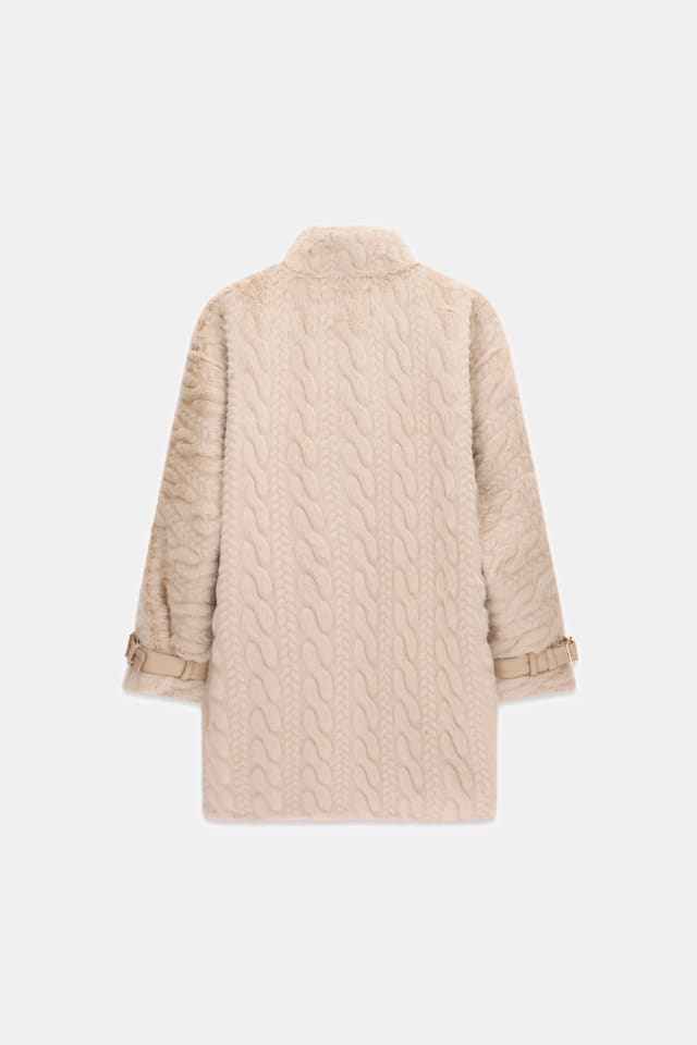 Braided long coat