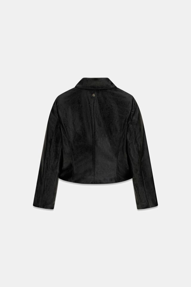 Chaqueta de vinilo ajustada