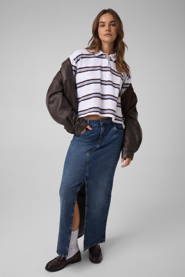 Gestreiftes Poloshirt
