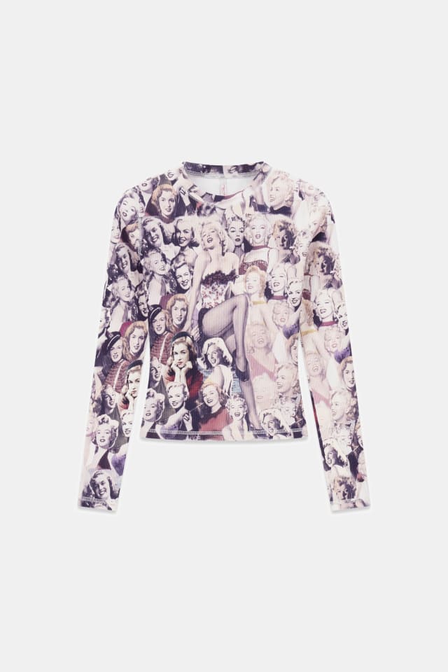 Blusa estampada da Marilyn