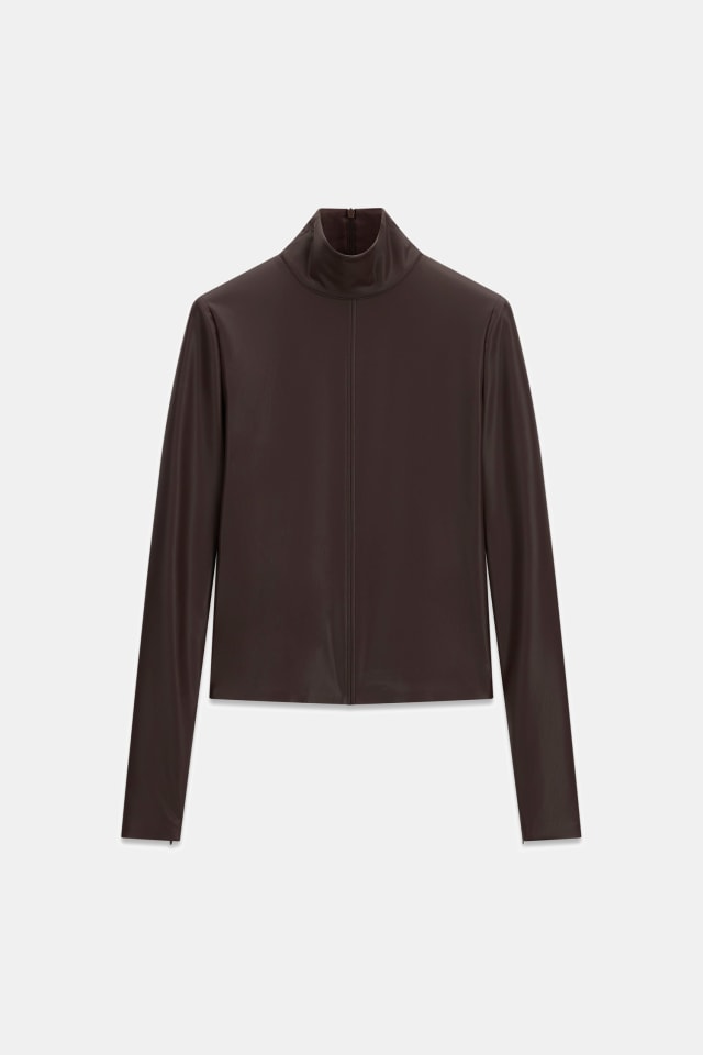 Top de gola subida Leonie
