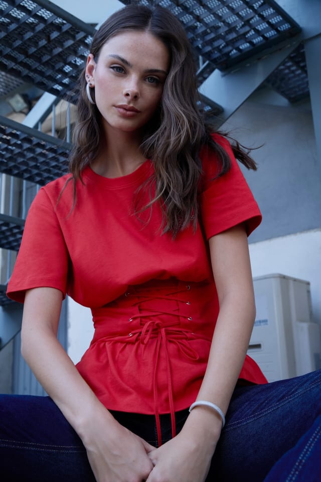 Camiseta corsé