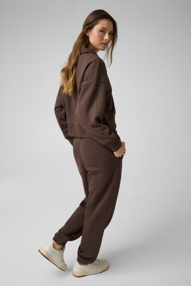 Sweatshirt mit halbem Reißverschluss