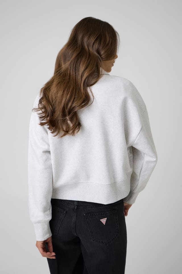 Sweatshirt mit halbem Reißverschluss