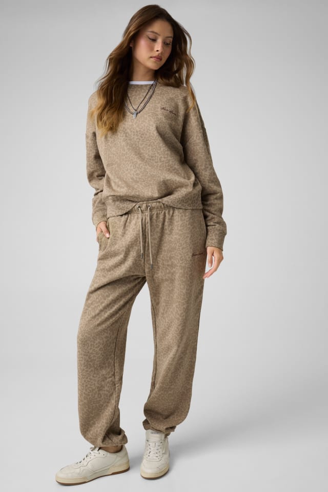 Sweatshirt mit Leopardenmuster