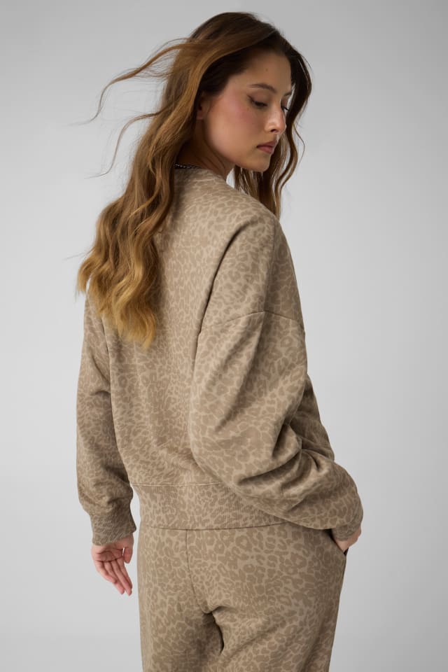 Sweatshirt mit Leopardenmuster