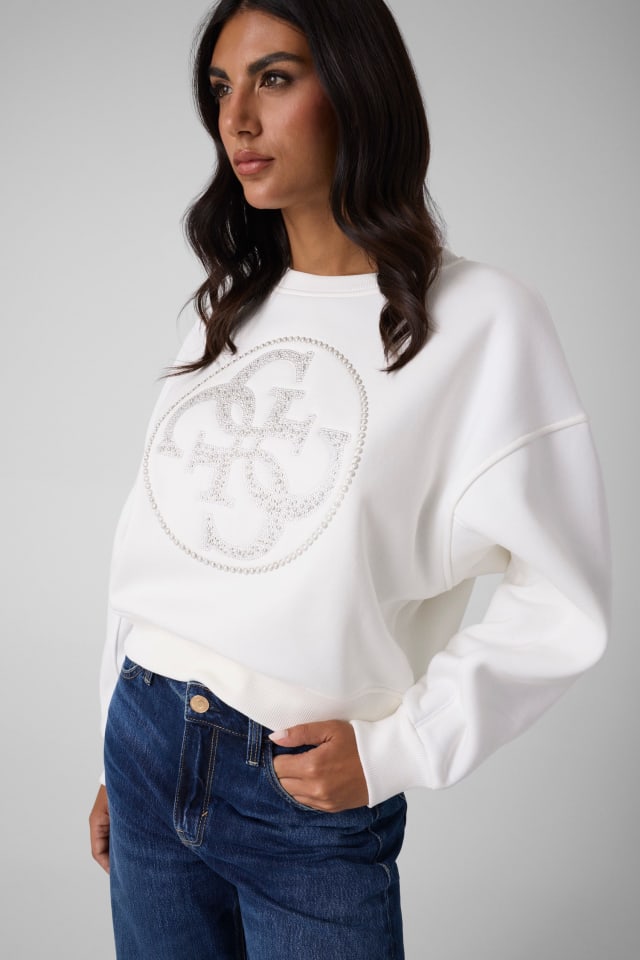 Sweatshirt com strass