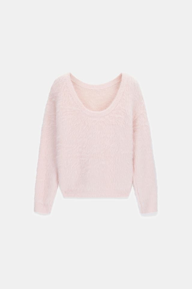 Pullover mit offenem Rücken