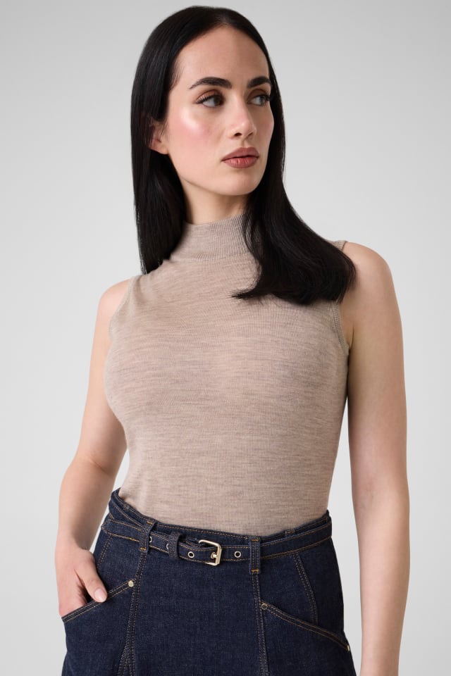 Top de lã lurex