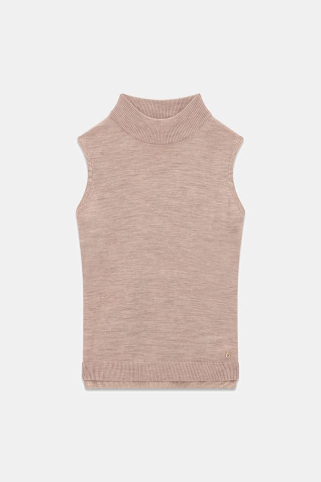 Top de lã lurex