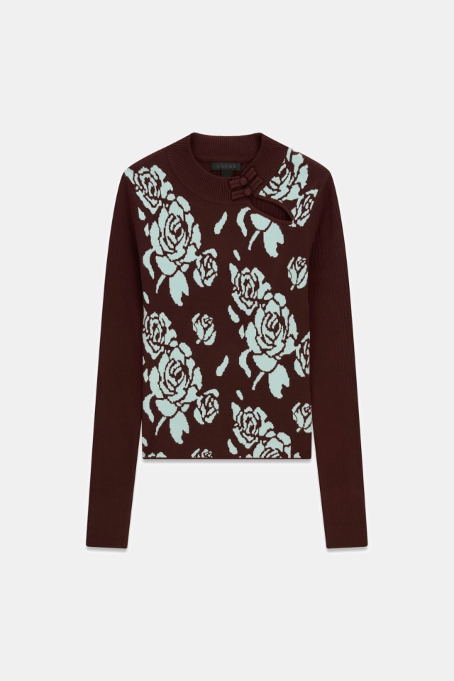 Blusa de malha jacquard