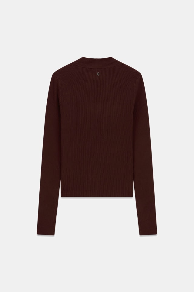 Blusa de malha jacquard