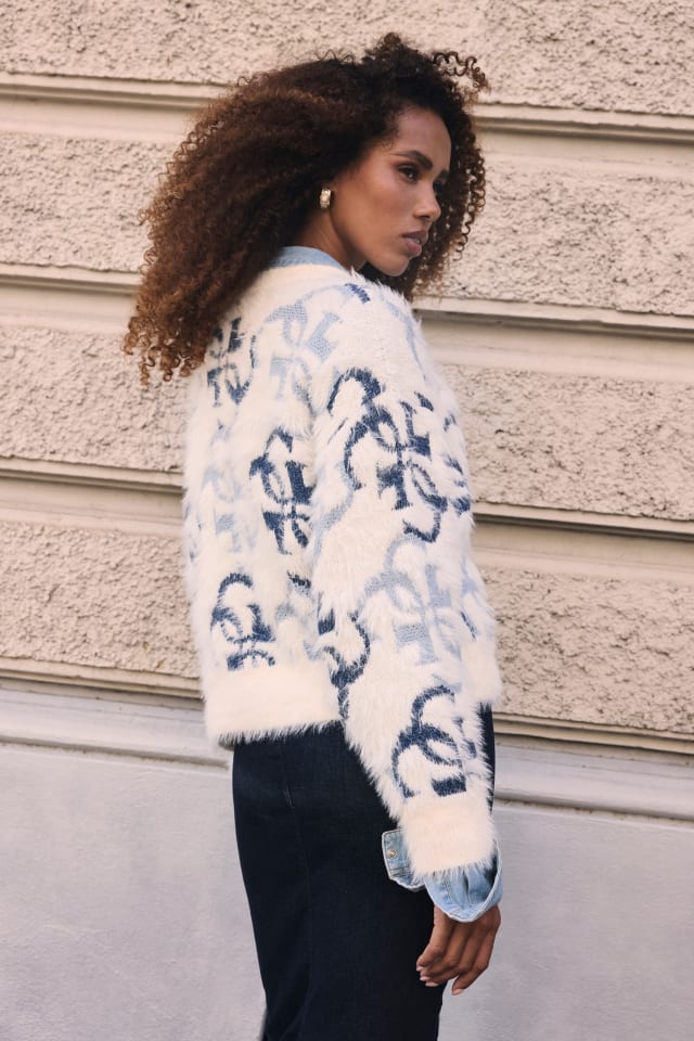 Pull en fausse fourrure