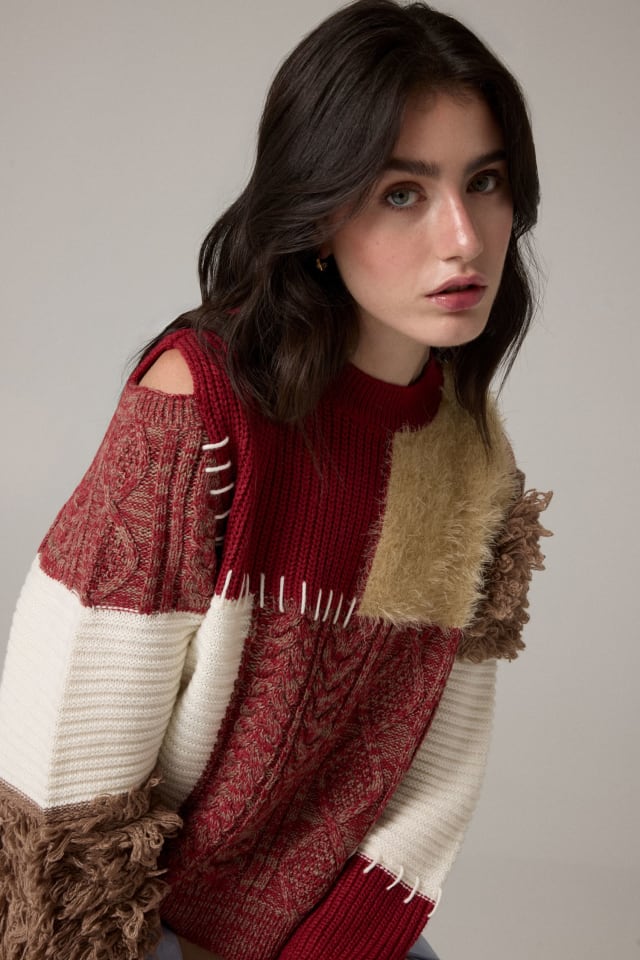 Patchwork sweater
