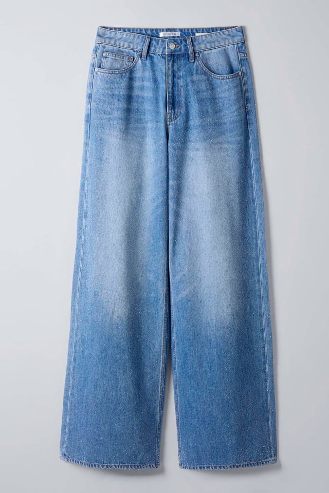 Jeans com strass Alba