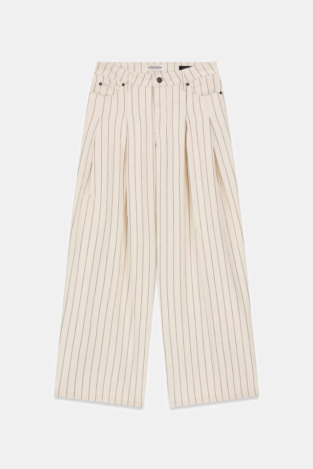 G12 Jeans de perna larga plissada extra larga