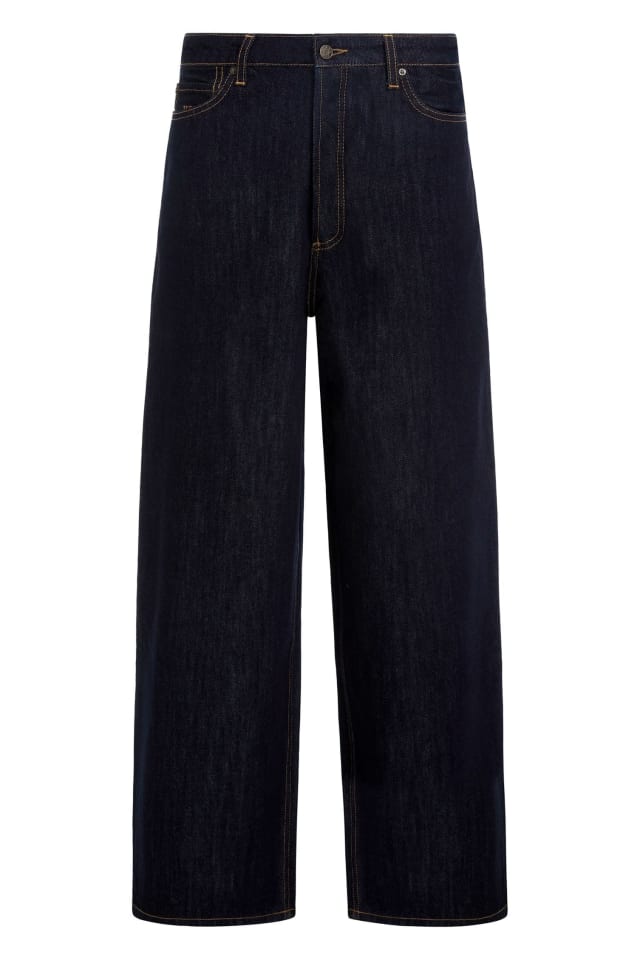 Jeans de cintura média e ajuste solto