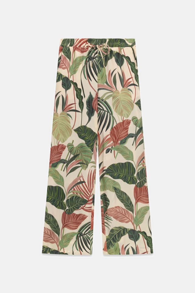 Twill flare-leg joggers