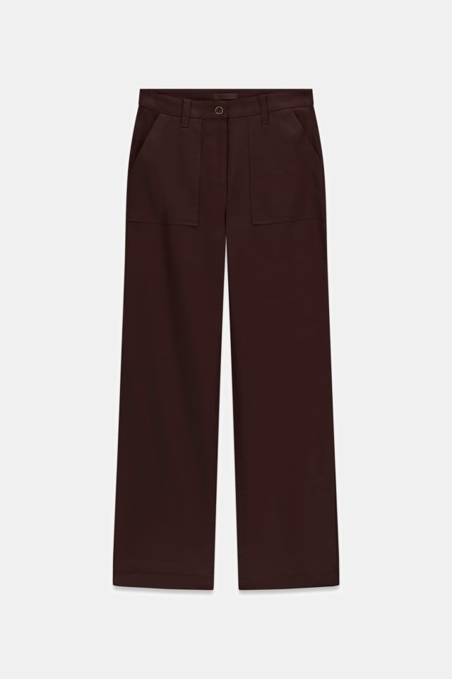 Pantalones de carpintero de mezcla de lino