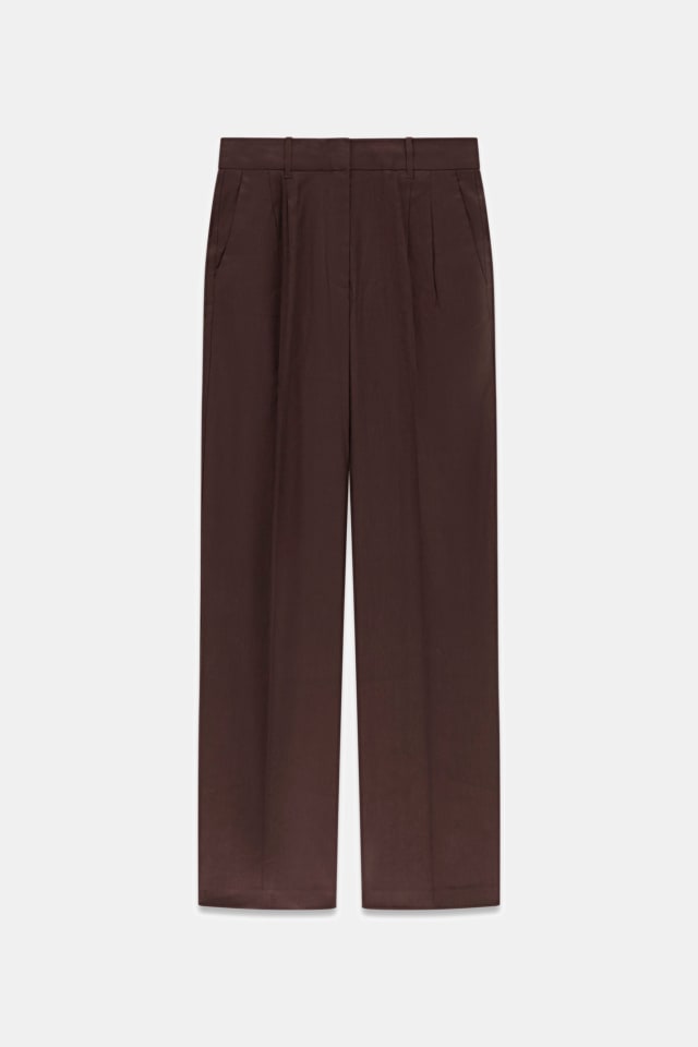 Pantalones de mezcla de lino