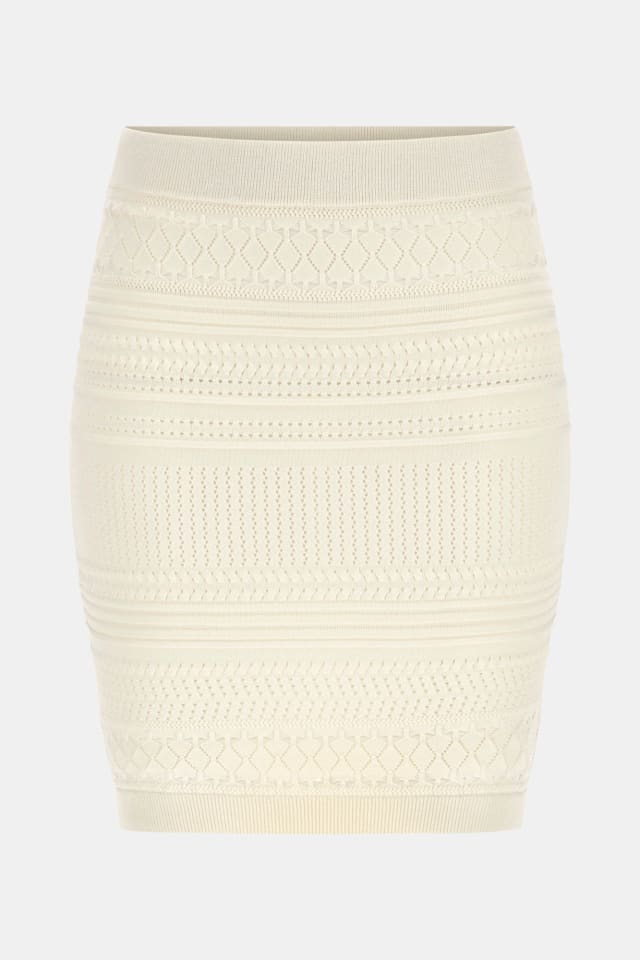 Mini falda suéter
