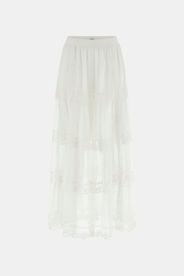 Falda maxi de crochet
