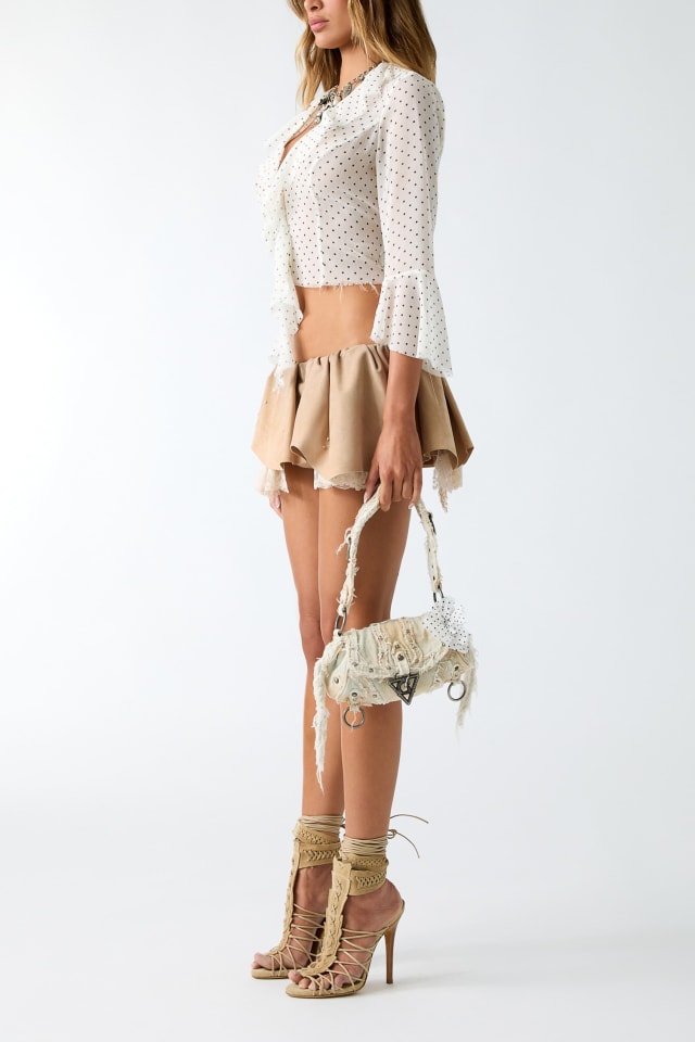 Suède mini skort