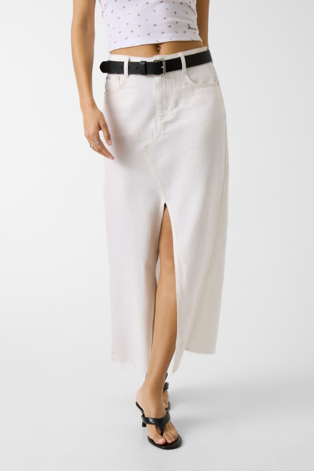 Denim midi rok