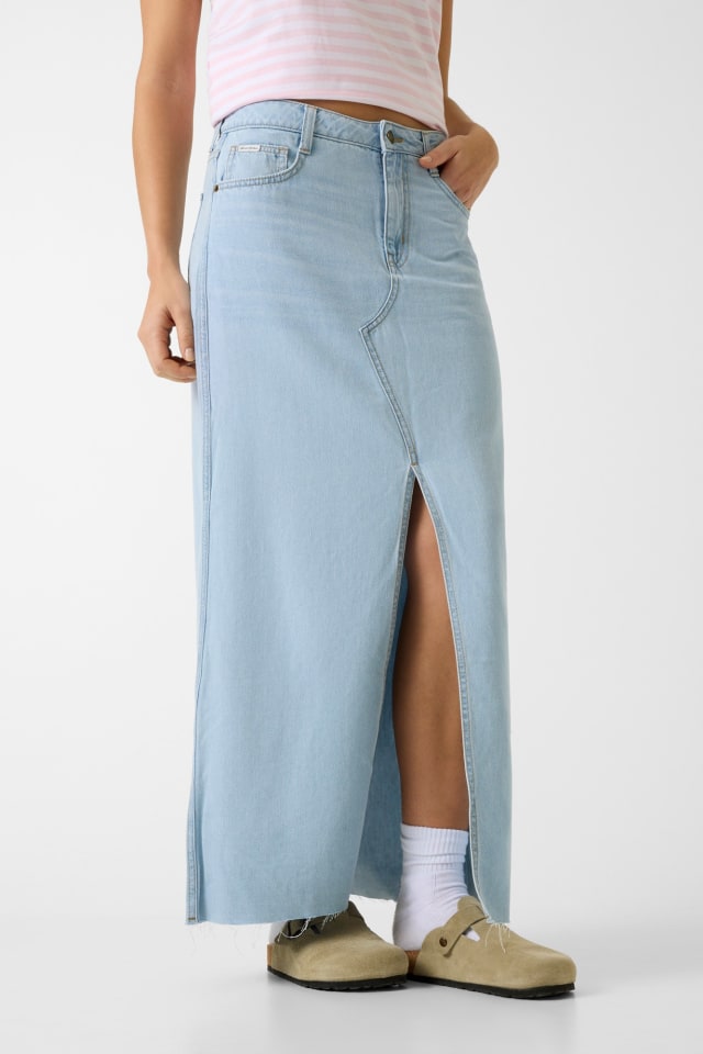Fustă lungă din Denim
