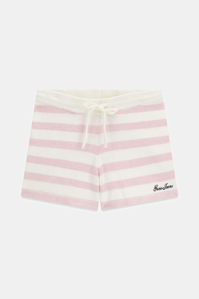 Short de malha listrado