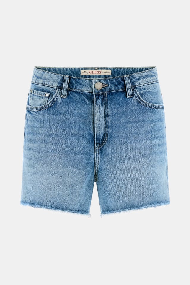 Pantalones cortos de mezclilla con pedrería