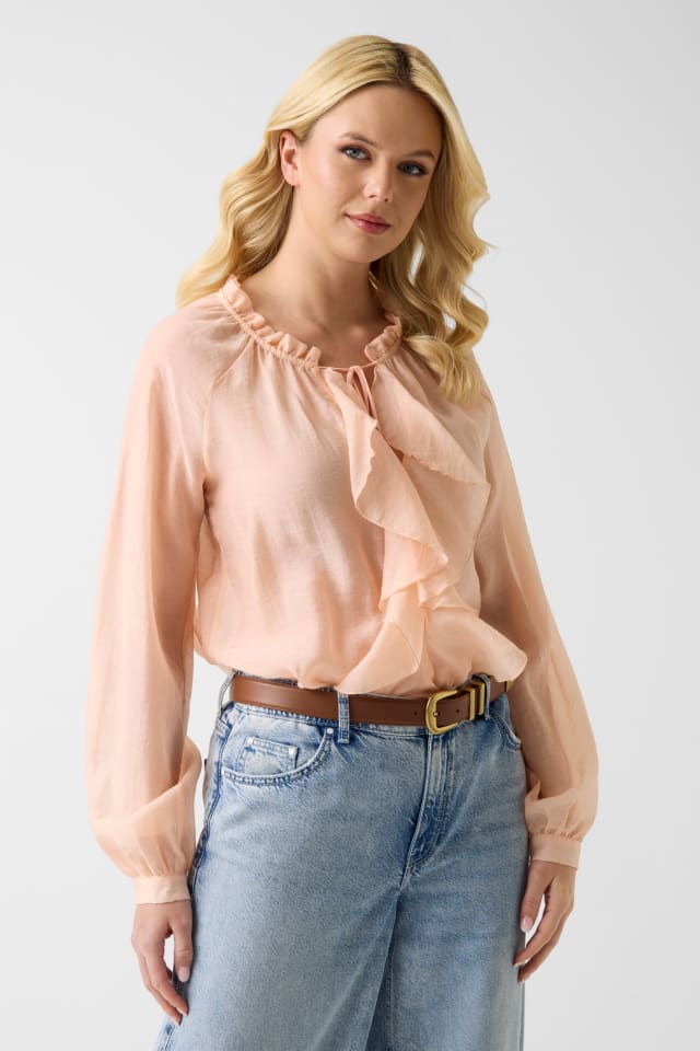 Blusa arricciata