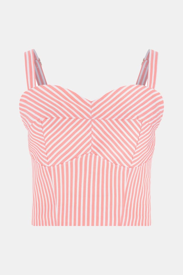 Top cropped listrado