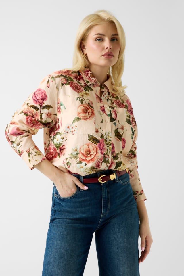 Camicia in misto lino