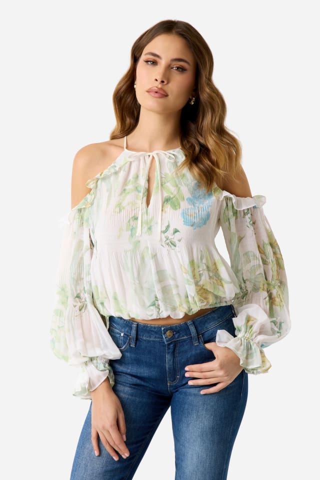 Blusa de chiffon