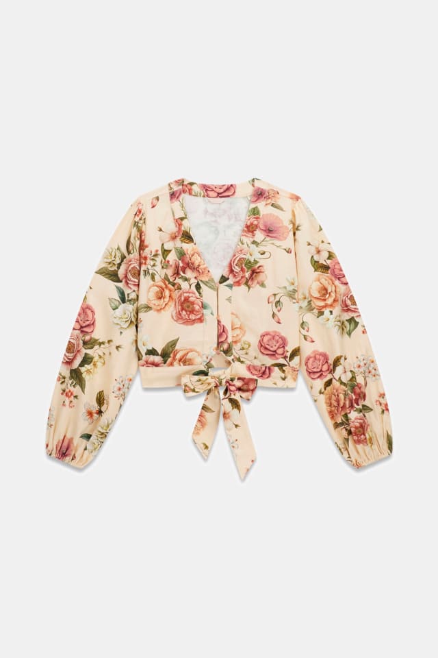 Camisa de mistura de linho