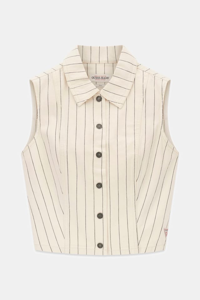 Camisa corta a rayas