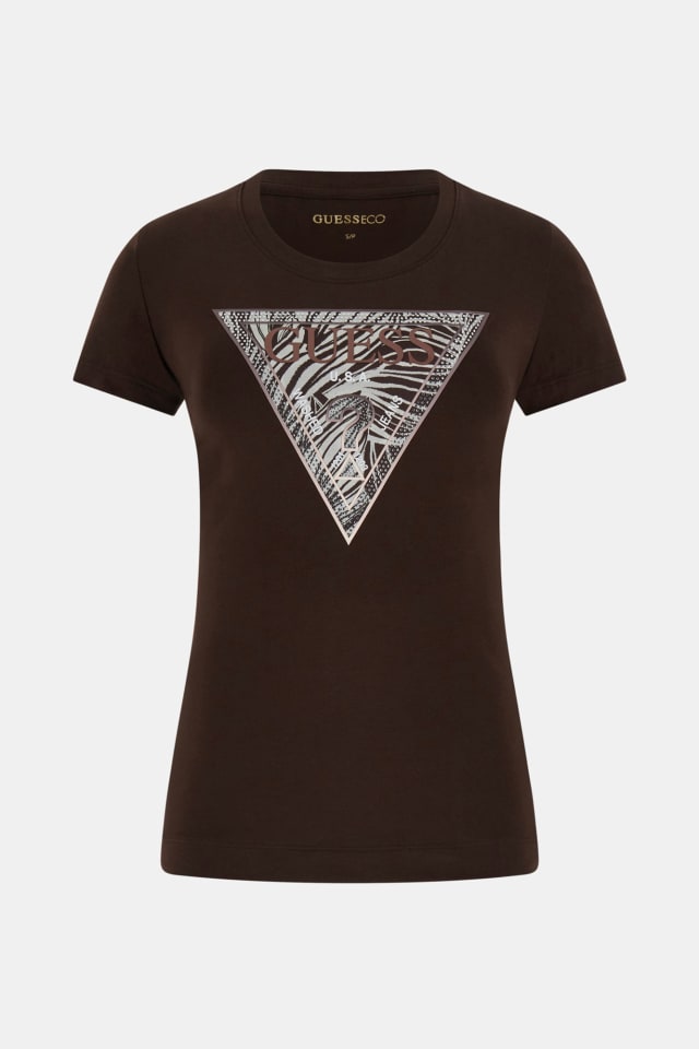Camiseta con logo de triángulo