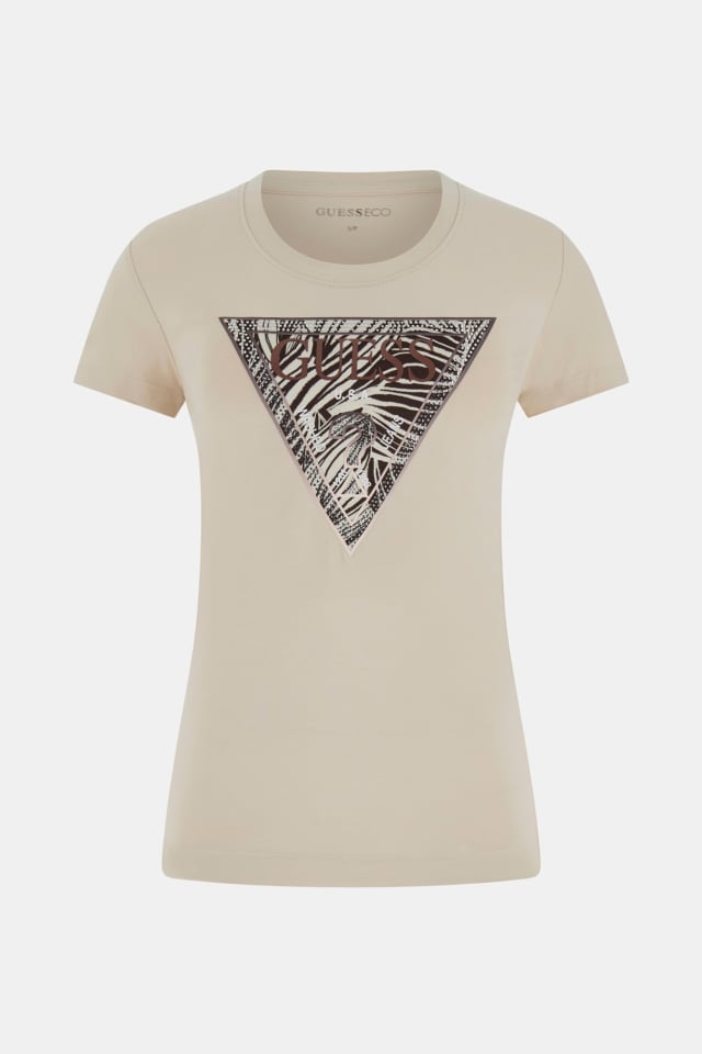 Camiseta con logo de triángulo