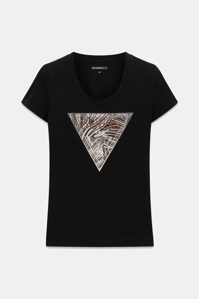 Camiseta con logo de triángulo