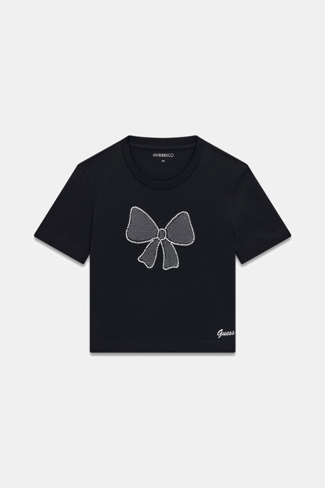 GUESS® Rhinestones boxy t-shirt Kadın