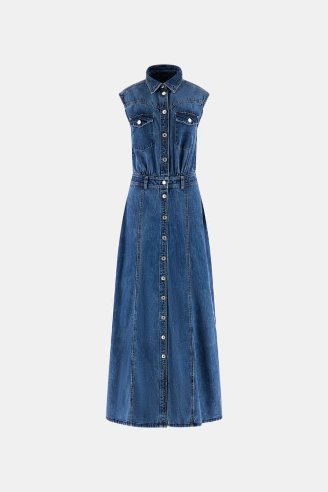 Denim maxi dress